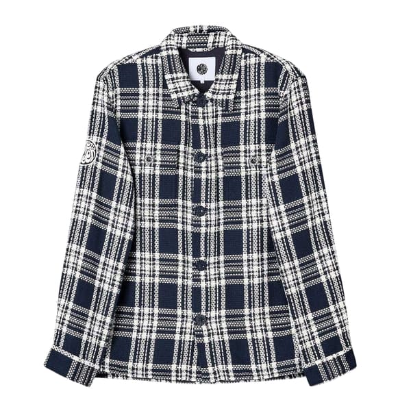 Pretty Green Herr Overshirt S Marinblå Navy S