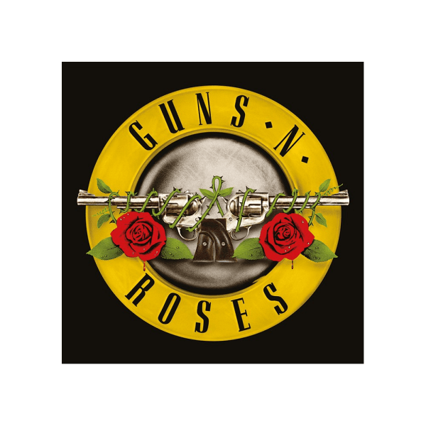 Guns N Roses Bullet Logo Print One Size Svart/Gul/Röd Black/Yellow/Red One Size