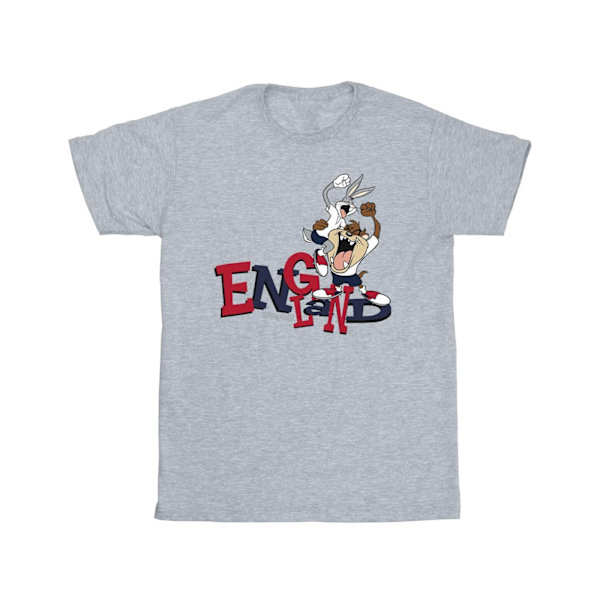 Looney Tunes Boys Bugs & Taz England T-shirt 9-11 år Sport Sports Grey 9-11 Years