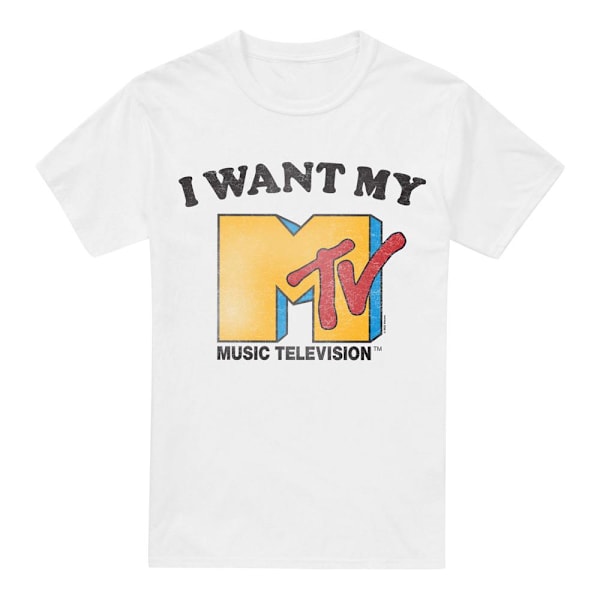 MTV Herr I Want My MTV 2 T-Shirt 4XL Vit White 4XL