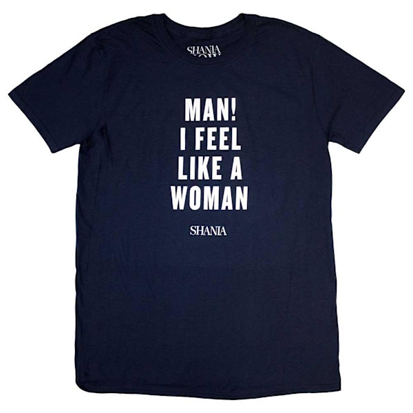 Shania Twain Unisex Vuxen Feel Like A Woman T-Shirt M Marinblå Navy Blue M