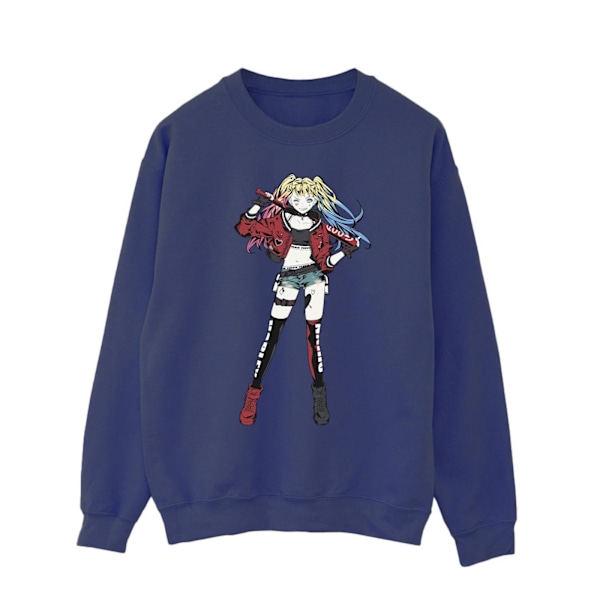 DC Comics Herr Harley Quinn Stående Pose Sweatshirt S Marinblå Navy Blue S