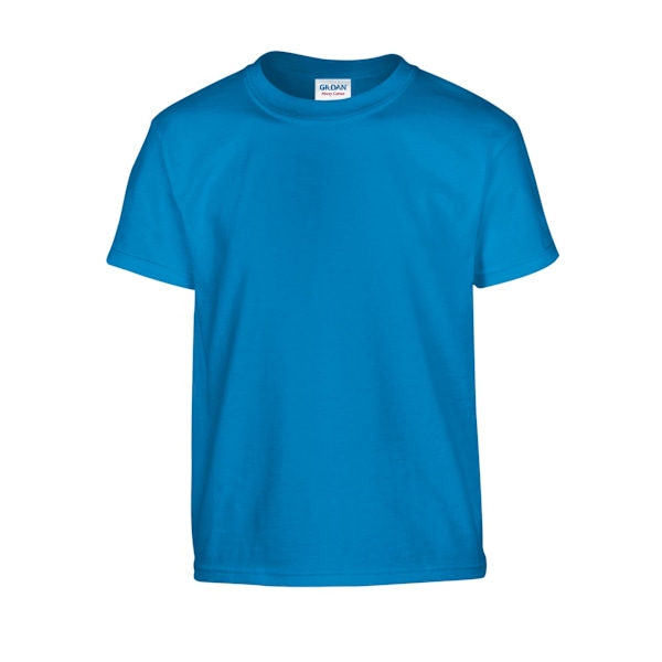 Gildan Barn/Barn Plain Bomull T-shirt 9-11 År Sap Sapphire Blue 9-11 Years