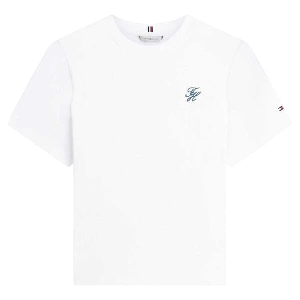 Tommy Hilfiger Dam Script Logo T-shirt 12 UK Blå Blue 12 UK
