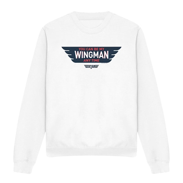 Top Gun Unisex Vuxen Wingman Anytime Sweatshirt M Vit White M