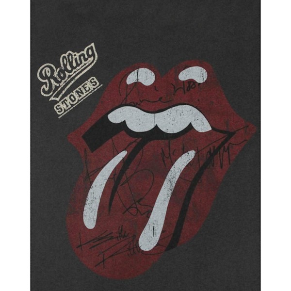 Amplified Dam/Kvinna Rolling Stones Autograf Tank Top XL Kol Charcoal XL
