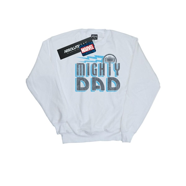 Marvel Herr Thor Mighty Dad Sweatshirt 4XL Vit White 4XL