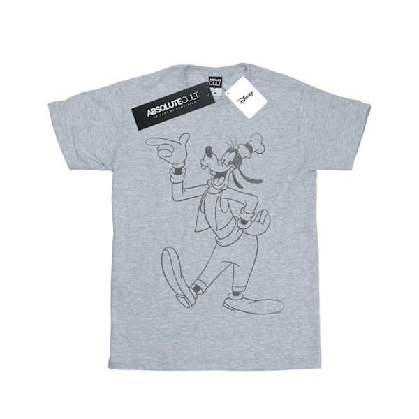 Disney Girls Goofy Classic Baseball Bomull T-shirt 9-11 År S Sports Grey 9-11 Years