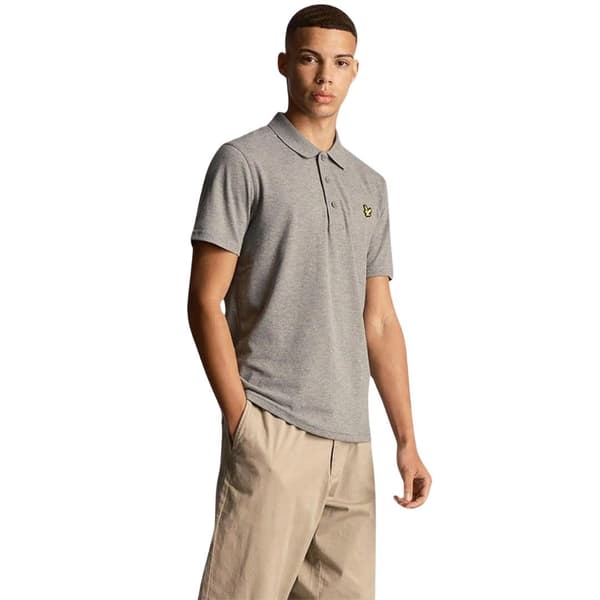 Lyle & Scott Herr Regular Sports Pikétröja M Grå Grey M
