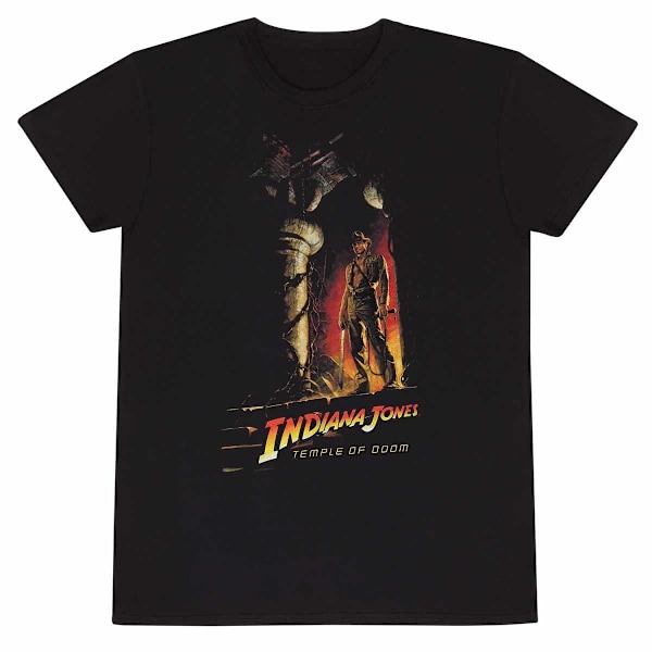 Indiana Jones Unisex Vuxen Temple Of Doom T-Shirt S Svart Black S