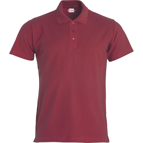 Clique Herr Basic Polotröja 4XL Burgunder Burgundy 4XL