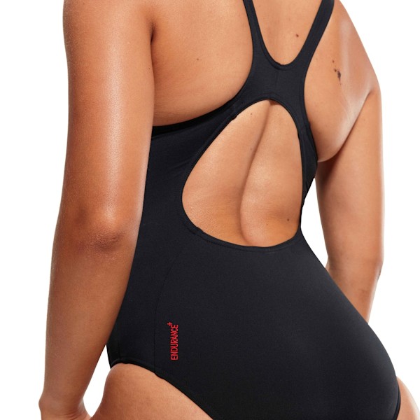 Speedo Dam/Dam Placement Panel Baddräkt i ett stycke 14 UK B Black/Red 14 UK