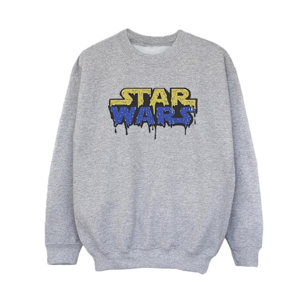 Star Wars Boys Logo Jelly Sweatshirt 3-4 år Sports Grey Sports Grey 3-4 Years