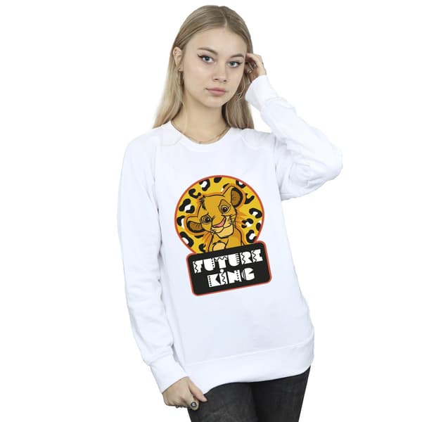 Disney Dam/Damer The Lion King Future Simba Sweatshirt S Vit White S