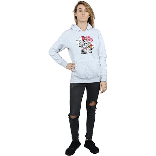 Tom och Jerry Dam/Dam Cat & Mouse Chase Heather Hoodie XX Grey XXL