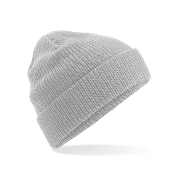 Beechfield Ekologisk Bomullsmössa En Storlek Ljusgrå Light Grey One Size