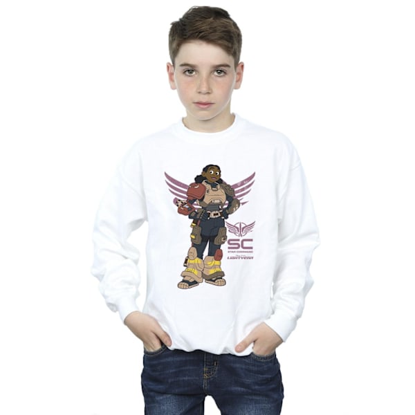 Disney Boys Lightyear Izzy Star Command Sweatshirt 5-6 år Vit White 5-6 Years