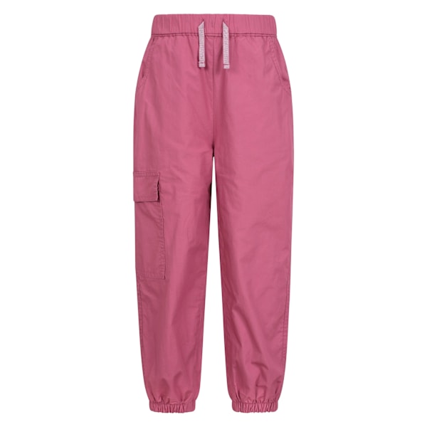 Mountain Warehouse Barn/Barn Ridgeway Jerseyfodrade Fallskärmsbyxor Dark Pink 5-6 Years