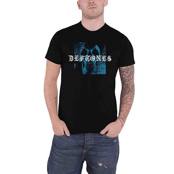 Deftones Unisex Skull T-shirt XL Svart Black XL