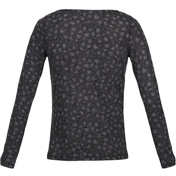 Regatta Dam/Kvinnor Frayda Animal Print Cowl Neck Top 14 UK B Black/Storm Grey 14 UK