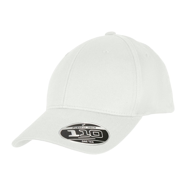 Yupoong Unisex Adult Flexfit 110 Organic Baseball Cap One Size White One Size