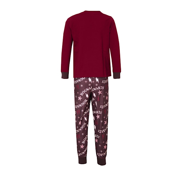 Harry Potter Pyjamas med långa ärmar för flickor 5-6 år, vinröd/grå Maroon/Grey 5-6 Years