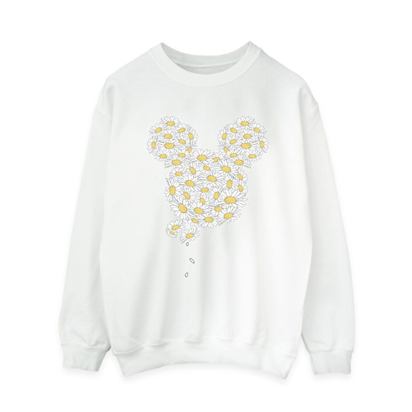Mickey Mouse Dam/Dam Chamomile Huvud Tröja M Vit White M