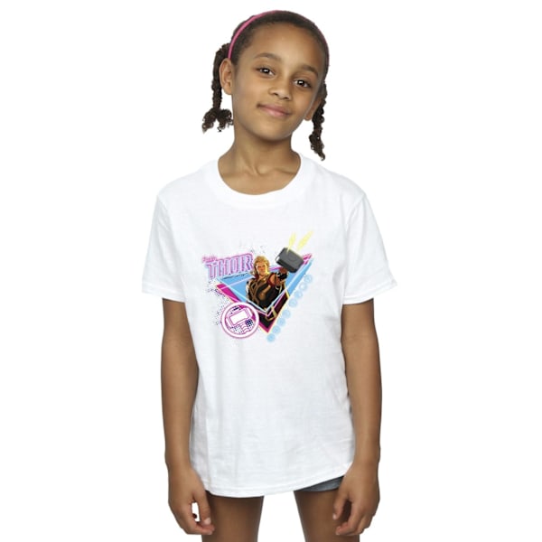 Marvel Girls What If Party Thor Alt Bomull T-shirt 5-6 år Vit White 5-6 Years