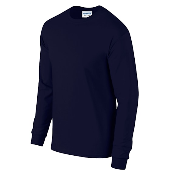 Gildan Unisex Vuxen Ultra Plain Bomull Långärmad T-shirt 4XL Navy 4XL