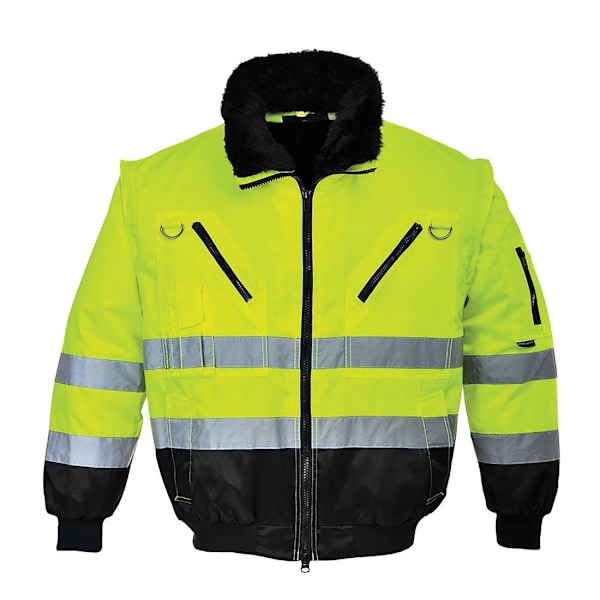 Portwest Herr PJ50 Hi-Vis 3 i 1 Jacka S Gul/Svart Yellow/Black S