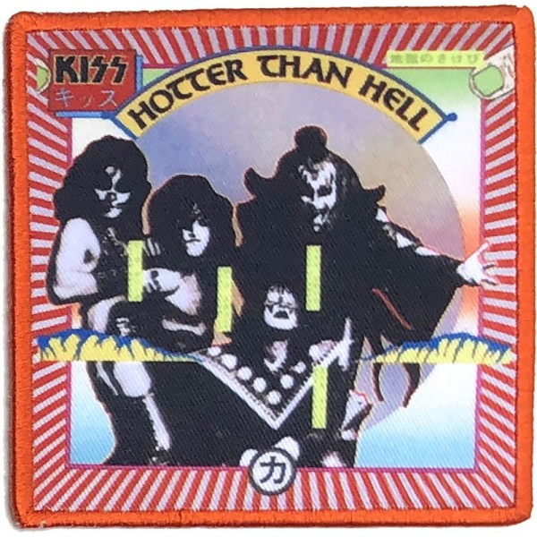 Kiss Hotter Than Hell Standard Iron On Patch One Size Multicolo Multicoloured One Size