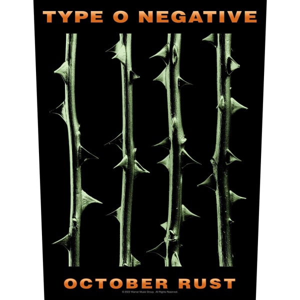 Typ O Negativ Oktober Rost Patch One Size Svart/Grön Black/Green One Size