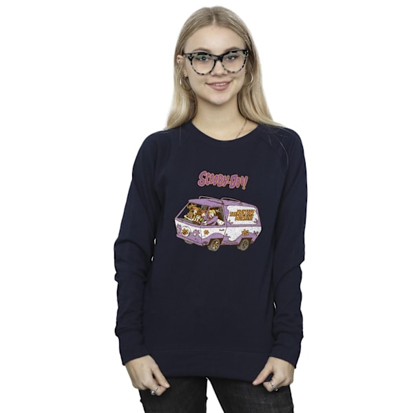 Scooby Doo Damkläder/Dam Mystery Machine Van Sweatshirt L Marinblå Navy Blue L