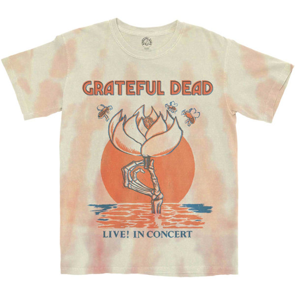 Grateful Dead Unisex Vuxen Sugar Magnolia Tie Dye T-Shirt M Vit White M