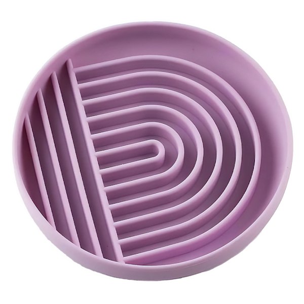 Parallax Plastics Ltd Göm och slicka cirkel hundskål en storlek lila Purple One Size
