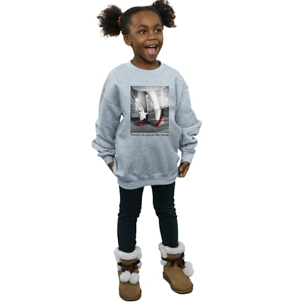 Trollkarlen från Oz Flickor Rubin Tofflor Foto Sweatshirt 5-6 År Sports Grey 5-6 Years