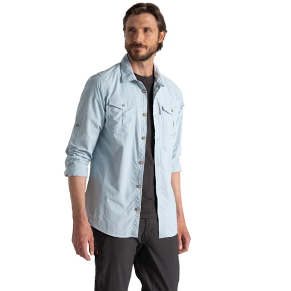 Craghoppers Herr Adventure III Nosilife Långärmad Skjorta XL N Niagara Blue XL