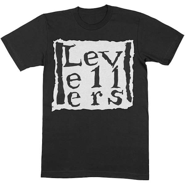 Levellers Unisex Vuxen Logo Bomull T-shirt M Svart Black M