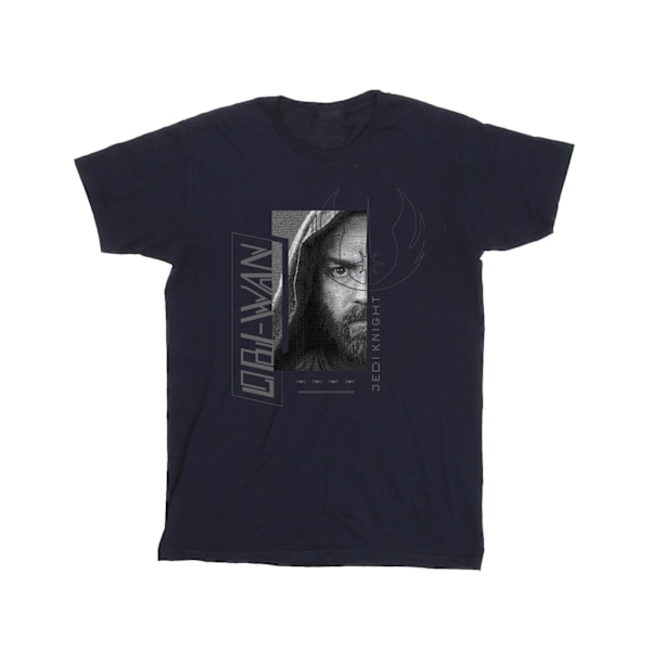 Star Wars Herr Obi-Wan Kenobi Jedi SciFi Collage T-shirt S Marinblå Navy Blue S