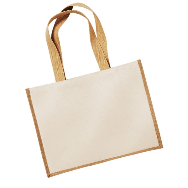 Westford Mill Classic Jute Shopper Bag One Size Natural Natural One Size