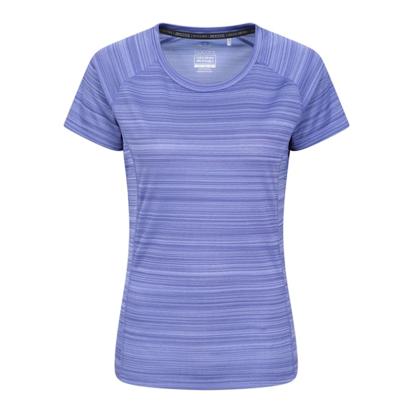 Mountain Warehouse Dam/Dam Endurance Randig T-shirt 10 U Blue 10 UK