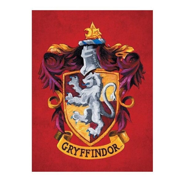 Harry Potter Gryffindor Canvas Print 60cm x 80cm Röd Red 60cm x 80cm