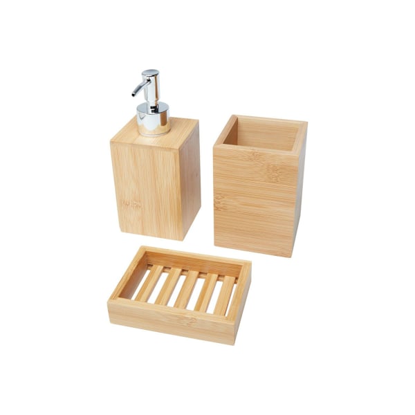 Bullet Hedon Bamboo Badrumstillbehör Set One Size Naturlig Natural One Size