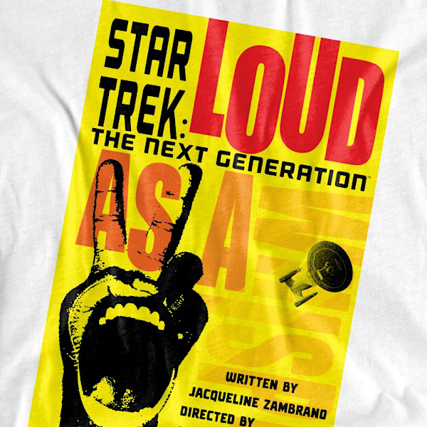Star Trek Unisex Vuxen The Next Generation Säsong 2 Avsnitt 5 T-shirt White M