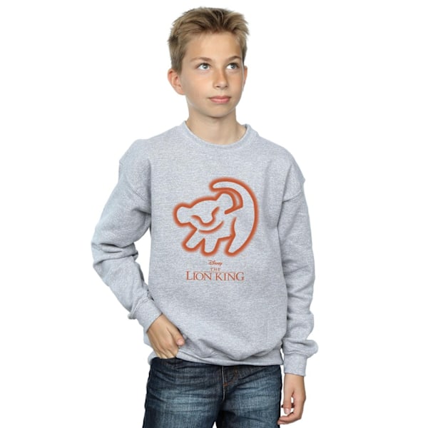 Disney Boys The Lion King Cave Drawing Sweatshirt 12-13 år S Sports Grey 12-13 Years