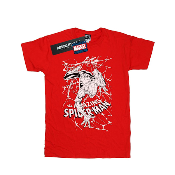 Marvel Spider-Man Web Crawler T-shirt för män, 4XL, röd Red 4XL
