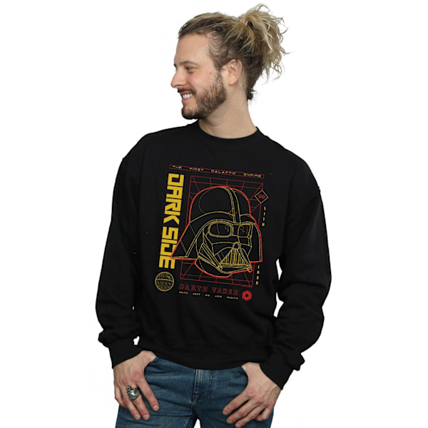 Star Wars Darth Vader Dark Grid Sweatshirt M Svart Black M