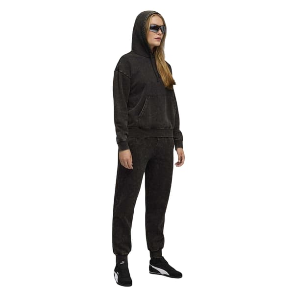 Puma Dam Essentials Elevated Washed Overhead Hoodie S Black S