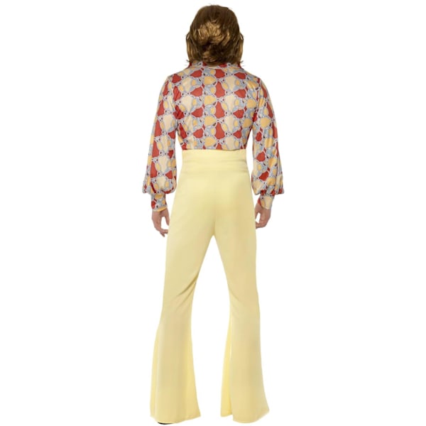 Smiffys Herr 60-tals Groovy Mönstrad Kostymset M Gul/Orange Yellow/Orange M