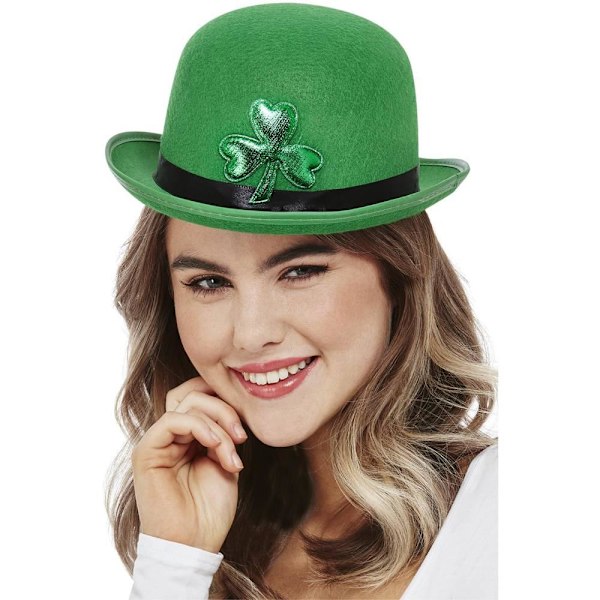 Smiffys Unisex Vuxen St Patricks Day Bowlerhatt One Size Grön Green One Size